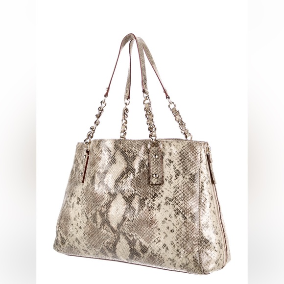 Snake print Tote - Picture 2 of 14